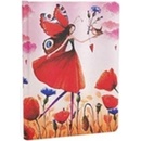 Poppy Field midi lined