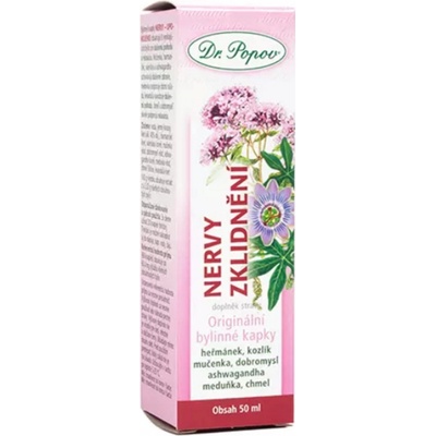 Dr.Popov bylinné kapky Nervy zklidnění 50 ml