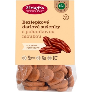 Biopekárna Zemanka Bezlepkové pohankovo - datlové sušenky Bio 100 g