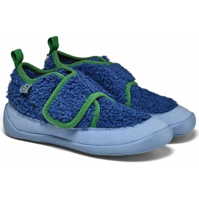 Affenzahn Slipper Vegan Fleecy Bird of Paradise modrá