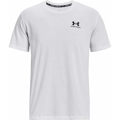 Under Armour tričko UA Logo EMB Heavyweight SS biele