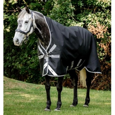 Horseware Lehká výběhová deka Amigo Bravo 12 Wug 1200D black titanium grey & silver