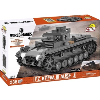COBI 3062 World of Tanks Německý tank Panzer III Pz. KPFW. III AUSF. J