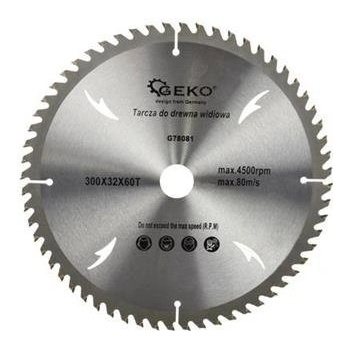 GEKO Kotouč pilový s SK plátky (vidiový), 300x32mmx60T