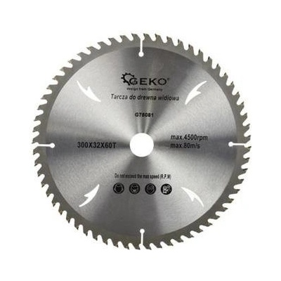 GEKO Kotouč pilový s SK plátky (vidiový), 300x32mmx60T