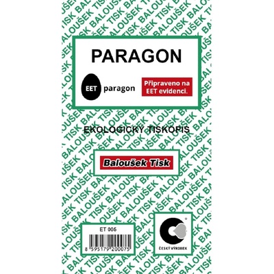 Baloušek Tisk ET005 Paragon nečíslovaný 50 listů – Zboží Mobilmania