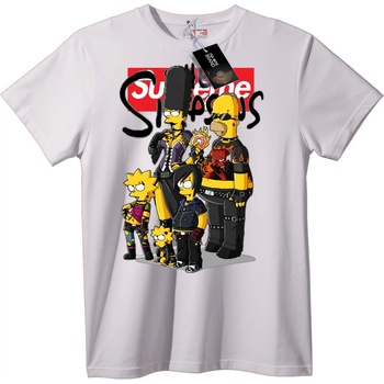 NOONEBRAND Тениска Simpsons Supreme стрийтуеар - XS, White
