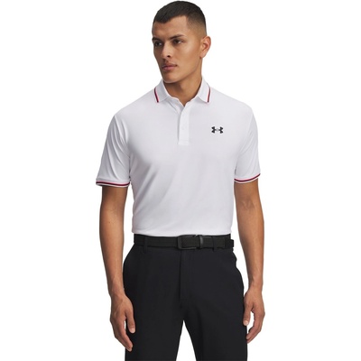 Under Armour Блуза с яка Under Armour Men's Ribbed Short Sleeve Performance Polo Shirt - White