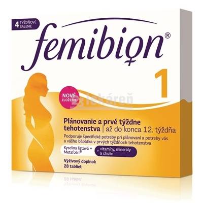 P&G Health Austria GmbH & Co. OG Femibion 1 Plánovanie a prvé týždne tehotenstva tbl (kys. listova + vitamíny, minerály) 1x28 ks