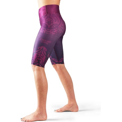 Ground Game dámské kompresní kraťasy Mandala purpurové