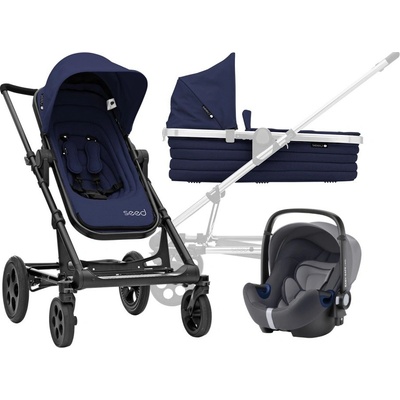 Britax 3-kombinace SEED PAPILIO BLACK Black/Dark Navy 2020