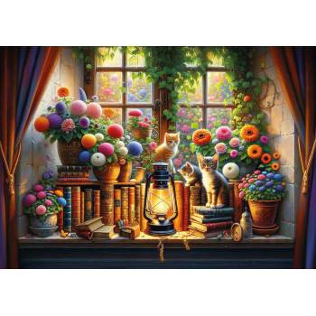 Art Puzzle - Puzzle The Book Garden - 500 piese