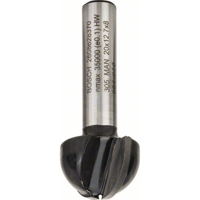 2608628370 Žlábkovací fréza 8 mm, R1 10 mm, D 20 mm, L 12,7 mm, G 46 mm Bosch