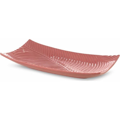 EUROFIRANY DEKORAČNÍ TALÍŘ SENA 45 x 25 x 8 cm RŮŽOVÝ