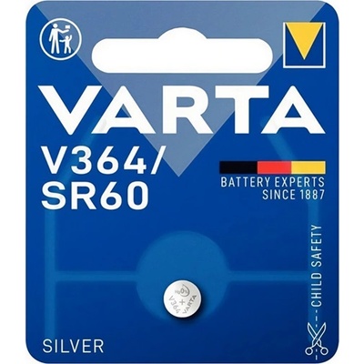 VARTA бутонна клетка sr60, сребърен оксид, 1бр. /опаковка v364-sr60 (v364-sr60)