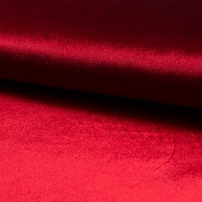 Samet DE LUXE červený, 260g/m, š.145