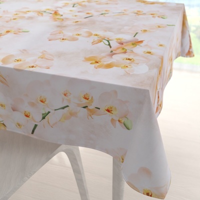 Biante Teflónový štvorcový obrus TF-045 Orchidey na béžovom 40x40 cm