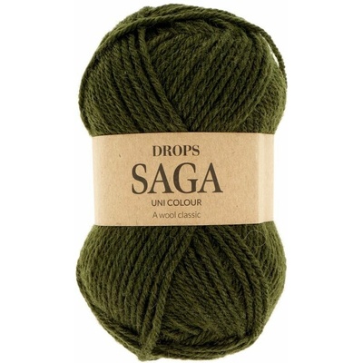 Drops Saga Uni 37 kaki zelená