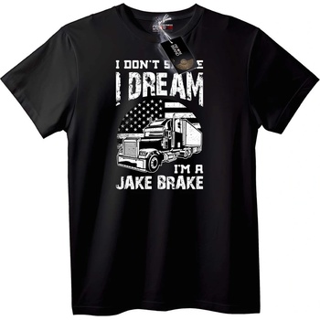 NOONEBRAND Тениска Не Спя, Мечтая Като Jake Brake - S, White