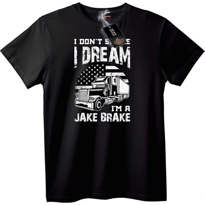 NOONEBRAND Тениска Не Спя, Мечтая Като Jake Brake - S, White