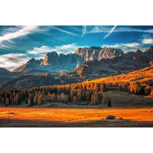 DIMEX ART Флизелинов фототапет есенна скална гледка 375 x 250 см