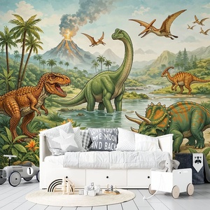 Art Gift Decor Фототапет свят на динозаврите