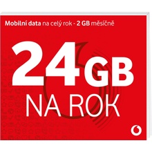 Vodafone 24 GB SIM (data na rok) ČR+EU Forma SIM: Klasická SIM karta