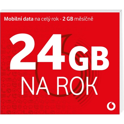 Vodafone 24 GB SIM (data na rok) ČR+EU Forma SIM: Klasická SIM karta – Zboží Mobilmania