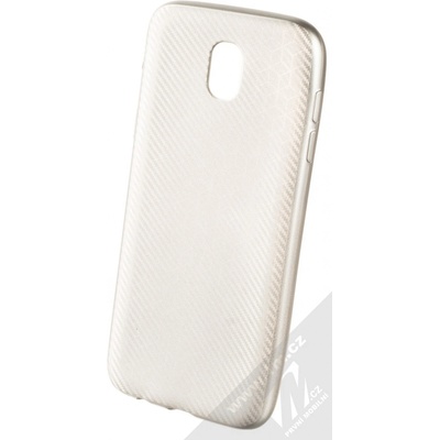 1Mcz Carbon Elegance TPU Samsung Galaxy J5 2017 stříbrné