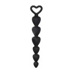 EasyToys Silicone Flexible Intimate Bead Chain Black 100% Silicone