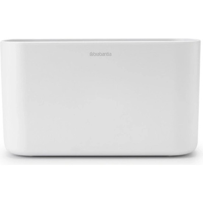 Кутия за аксесоари за баня Brabantia ReNew 1003494, Устойчива на корозия, Вътрешен разделител, Противоплъзгаща основа, Бял (1003494)