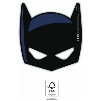 Unique Masky pro děti ve stylu Batman po 8 ks
