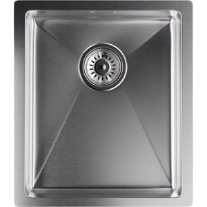 Klarstein Кухненска мивка TitanSteel 45 x 39 см (LxW) с повърхност, устойчива на ръжда, драскотини и топлина (SIK1-TitanSteel-3440) (SIK1-TitanSteel-3440) - klarstein Мивка за вграждане