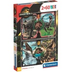 Clementoni Детски пъзел Clementoni от 2 х 60 части - Джурасик свят (24830) - ozone
