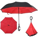 Unikátní holový deštník LIBERTY s obráceným otevíráním a zavíráním černý