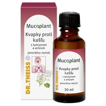 Mucoplant Kvapky proti kašľu s tymianom a anízom sol.por.1 x 30 ml