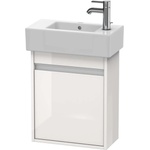 Duravit Ketho - Шкафче за умивалник 55x45x23 см, 1 врата, панти отляво, лъскаво бяло KT6629L2222 (KT6629L2222)