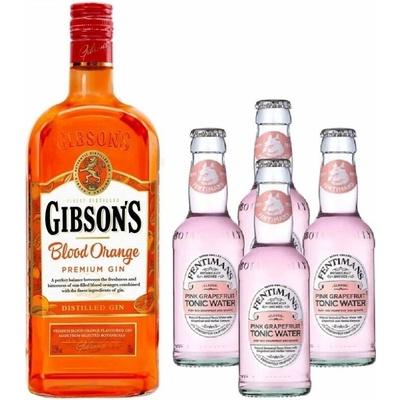Gin Gibsons Blood Orange 37,5% 0,7 l (holá láhev)