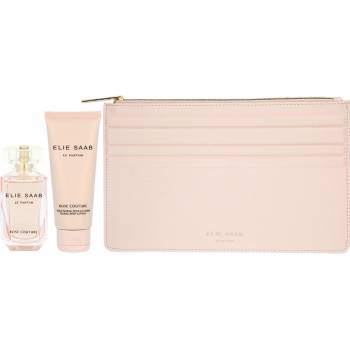 Elie Saab Le Parfum Rose Couture EDT 50 ml + tělové mléko 75 ml + etue dárková sada