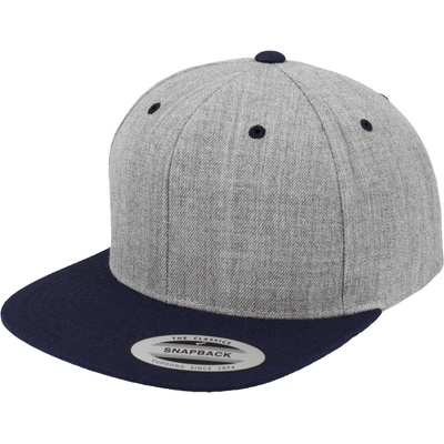 Flexfit Flexfit 6089M Snapback 6 panelová COT-556089q3999 Melír šedá/navy