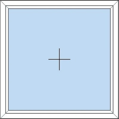 OknaDvereNaMiru.cz Plastové okno Fixní bílá 900 x 900 mm