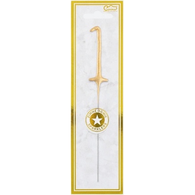 Prskavka zlatá číslice 1