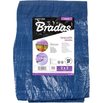 Promodos line nepromokavá plachta 2 x 3 m modrá 50g / m2 dvojitá výstuž kovové oká