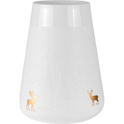 räder Porcelánová váza Winter Landscape 24 cm bílá barva porcelán
