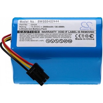 VHBW Liectroux Q7000 / Q8000 2600 mAh