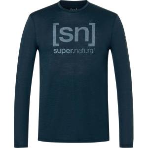 super. natural Мъжка блуза с дълъг ръкав super. natural Denilogo SN L/S Merino longsleeve - Blueberry / Foggy Blue - размер XXL (216-9136-0115)