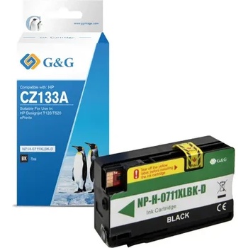 Image 1 of Compatible ГЛАВА ЗА HEWLETT PACKARD Designjet T120/T520 e-Printer series - HIGH CAPACITY - Black - /711XLBK/ - CZ133A - PN NP-H-711XLBK - G&G (200HPCZ133AGG)