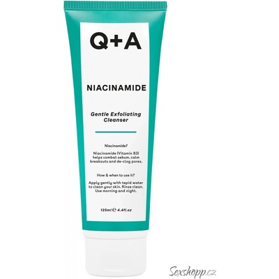 Q+A Niacinamide Gentle Exfoliating Cleanser čistiaci gel 125 ml