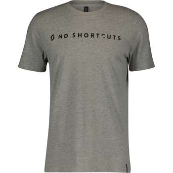 Scott Мъжка тениска Scott No Shortcuts S/S T-shirt - Light Grey Melange - размер XL (016-9615-0214)