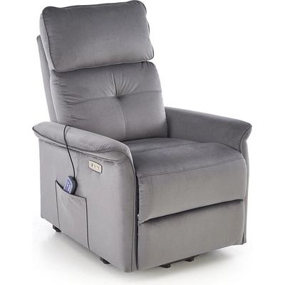 Halmar Масажиращ фотьойл semir 2 сив